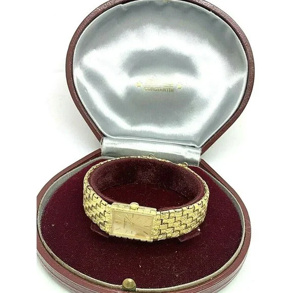 Vacheron Constantin Women's Watch 18k Gold Vintage Swiss Hand Wind Tank - Picture 3 of 12